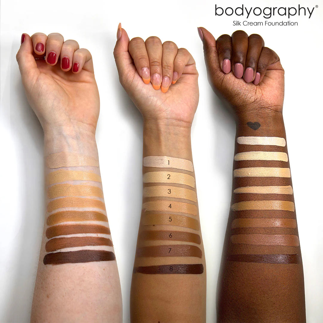 Silk Cream Foundation | Base en Crema de Cobertura Total + Fórmula Hidratante