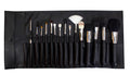 15 Piece Brush Roll | Set Profesional de 15 Brochas con Estuche Enrollable para Viaje